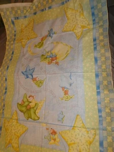 Fabric-cotton-SSI- MOONBEAMS IN A JAR fabric panel for baby quilt #3338 - Picture 1 of 1