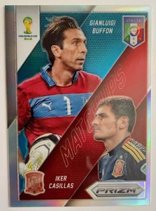 Panini Prizm World Cup 2014 Matchups - Buffon / Casillas - Silver Prizm - Picture 1 of 2