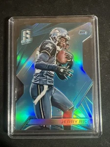 JERRY RICE SEAHAWKS DIE CUT Neon Blue SPECTRA PANINI 2015 #54 31/35 - Picture 1 of 2