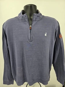 Johnnie-O Pullover mittelblau 1/4 Reißverschluss Langarm Preppy Golf Performance Herren! - Bild 1 von 13