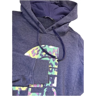 THE NORTH FACE Hooded Sweatshirt Hoodie Womens Large Pullover Purple — 第 1/4 张图片