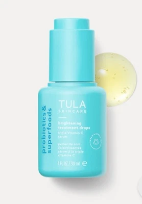Gotas de tratamiento iluminadoras Tula 1 fl. oz./30 ml tamaño completo nuevas en caja  Foto 1 de 4