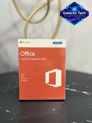 Microsoft Office Home Student 2016 | Word Excel PowerPoint OneNote PC | Sealed - Image 1 of 3
