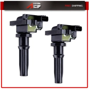 2PCS Ignition Coils For Hyundai Santa Fe 2001-2006 Sonata 1999-2005 I4 2.4L - Picture 1 of 3