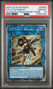 2024 Yu-Gi-Oh S:P Little Knight RA03-EN049 Platinum PSA 10 (Aug 25) - Picture 1 of 2