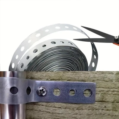 49.2 Ftx 0.7inch Pipe Hanger Strap Metal Heavy Duty Versatile Strapping Roll - Image 1 of 4