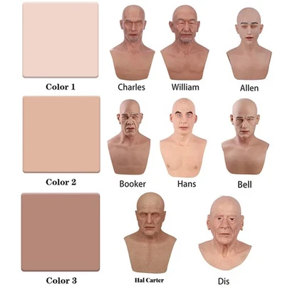 Realistic Silicone Male Mask Full Mask Disguise For Crossdresser Cosplay - Bild 1 von 4