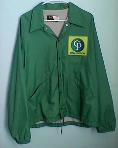 Retro Jacket Drill Division CP by Swingster Large- Green Light Weight Nylon - Picture 1 of 6