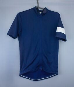Rapha Classic Short Sleeve Jersey Blue Size 40/M Polyester Blend Full Zip