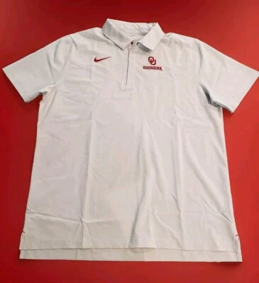 Nike Dry-fit Oklahoma Sooners On-field Coaches Sideline Shrt Sleve Polo Shirt XL - Image 1 of 4