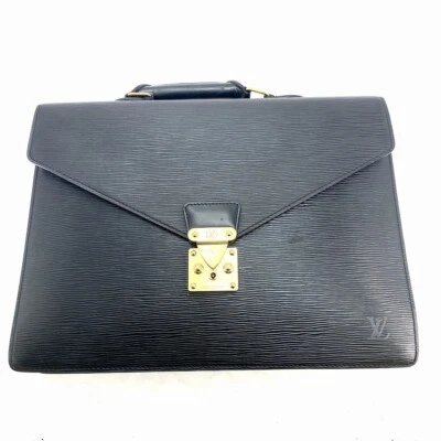 Maletín Louis Vuitton LV M54422 Servilleta Couseiller Negro Epi #FS307-227 Foto 1 de 4