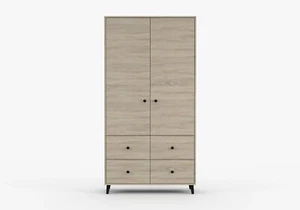 Kinderschrank Schrank Kleiderschrank Kinderzimmer Jugendzimmer FOX 4S2D 06 - Bild 1 von 10