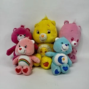 Care Bear Plush Lot 5 Vintage 2000s Y2K Sunshine Love A Lot Cub Secret Bear Toy - Picture 1 of 24