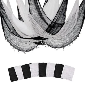 8PCS Halloween Creepy Cloth 72×30inch Scary Spooky Cloth Creepy Gauze Hallowe... - Picture 1 of 7