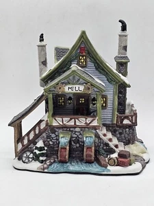 Home Accents Holiday Canterbury Lane "Old Mill" Porcelain Lighted House Xmas - Picture 1 of 6