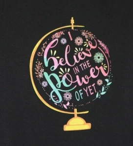 I Believe IN THE POWER OF YET T-Shirt Damen Med, schwarz - Bild 1 von 4