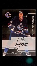 2001-02 Be A Player Signature Series Autographed Hockey Pick Your Card