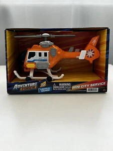 Adventure Force Mini City Servizio Luci e Suoni Elicottero Soccorso Arancione - Foto 1 di 2