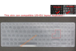 Keyboard Skin Cover for Acer E5-522 E5-523 E5-552G E5-772G E5-773G E5-774 E5-775 - Picture 1 of 7