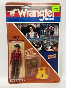1983 vintage Ertl WRANGLER Luke Bronco Buster SEALED figure COWBOY western MOC