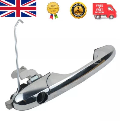 FOR FIAT 500 2007-2018 DRIVER RIGHT SIDE CHROME OUTER DOOR HANDLE O/S RH RHD UK - Image 1 of 4