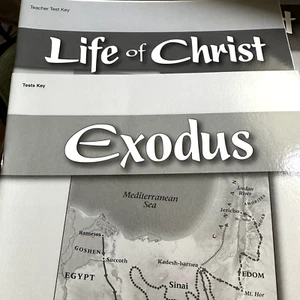 Abeka A Beka Life of Christ Exodus Test Key 17903508 10000510 Lot of 2 - Bild 1 von 7