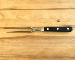 VINTAGE BROOKSTONE HAND FORGED 11" CARVING / MEAT SERVING FORK MADE IN GERMANY - Picture 1 of 10