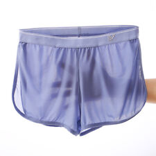 Perfect Fit Men Ice Silk Boxer Shorts with Hip-lifting Design Inner Pouch Undies