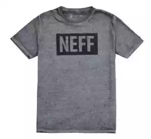 NEFF Men's Marbled Gray Short Sleeve Logo T-Shirt NEW Large L - Picture 1 of 1