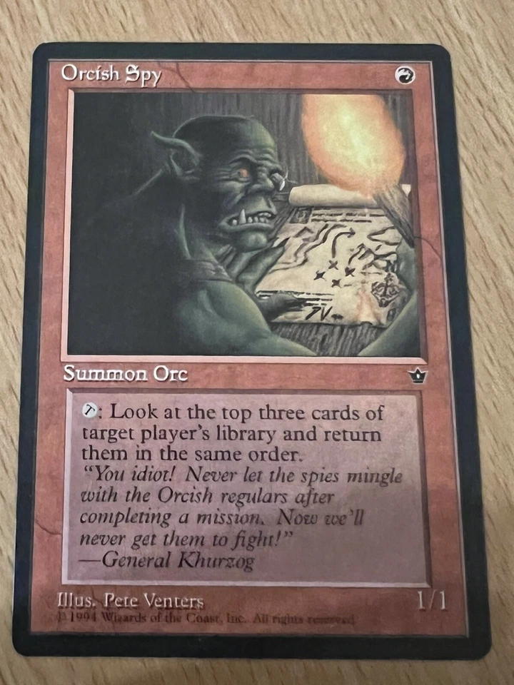 Orcish Spy MTG Fallen Empires (1994) Common Red Creature NM - Image 1 of 1