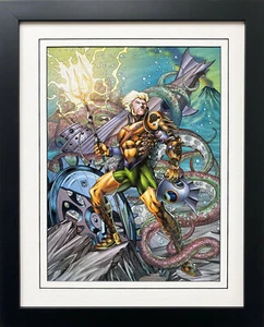 Póster de cómic mate enmarcado personalizado DC "Aquaman Vol 7 #28" Parker Pelletier - Imagen 1 de 4