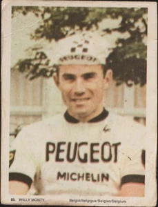 FIGURINA CARTONATA - 83 WILLY MONTY - CICLISMO BELGIO ANNI 60 - Imagen 1 de 1