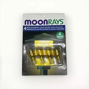 Moonrays Replacement Light Bulbs Yellow Low Voltage 4 Pack 12V 4W 52-4105-4 - Picture 1 of 10