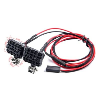 2x LED RC Dachbeleuchtung Spotlights Scheinwerfer Stoßstange Lampe RC Auto  - Bild 1 von 2