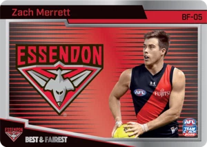 2022 TEAMCOACH Best & Fairest Card Of ZACH MERRETT (ESSENDON) - Picture 1 of 3
