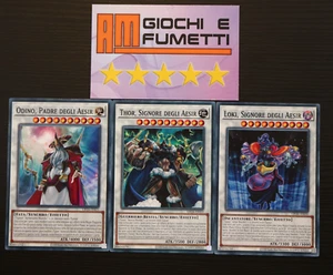 LOT OF 3 CARDS LOKI, THOR AND ODINO Italian YUGIOH rarity COMMON yu-gi-oh! BARGAIN - Picture 1 of 1