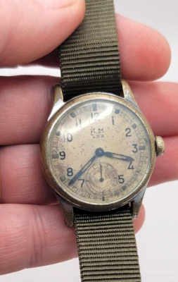 Kriegsmarine Alpina KM 592 German Marine Military Watch WW2 AS IS - Image 1 of 4