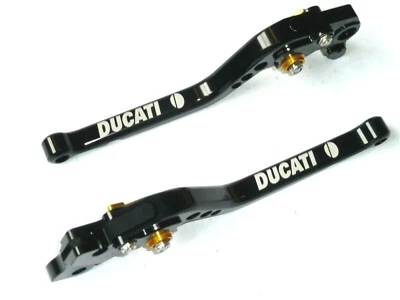 Ducati SCRAMBLER 800 ICON 2015-2018 LONG BLACK BRAKE & CLUTCH LEVERS TRACK ROAD — 第 1/4 张图片