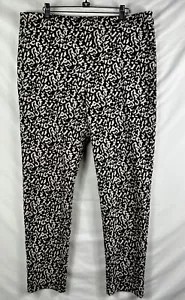 Pantaloni abito Joseph Ribkoff bianchi e neri vita elastici taglia 18 - Foto 1 di 9