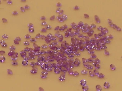 0,9 мм фиолетовый аметист выращенный в лаборатории круглый драгоценный камень россыпью - лоты из 10 - Изображение 1 из 4