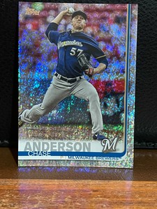 2019 Topps CHASE ANDERSON Milwaukee Brewers #5 FOILBOARD 026/162