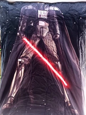 Edredón de cama vintage Star Wars Darth Vader negro 64" X 86" Foto 1 de 4