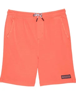 vineyard vines Boys' Sun-Washed Knit Jetty Shorts papaya passion XL - Picture 1 of 4