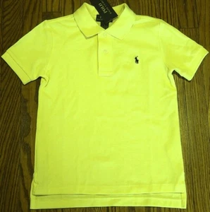 POLO RALPH LAUREN AUTHENTIC BOYS NEW YELLOW ORIGINAL T-SHIRT Sz L (14-16), NWT - Picture 1 of 2