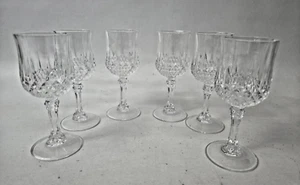 Durand Cordial Glass Set LONGCHAMP Cristal d'Arques FRANCE Clear Glass - Picture 1 of 4