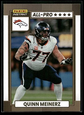 2024 Panini Instant NFL Quinn Meinerz ALL-PRO 1/101 SP Denver Broncos #AP-11 - Image 1 of 2