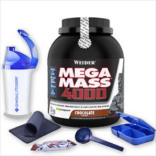 19,3€/kg ++ Weider Mega Mass 4000 3 kg Dose + BONUS ++