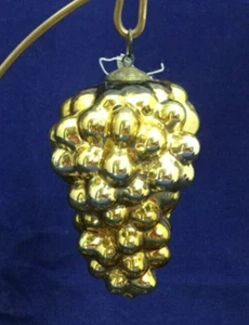 1880er Jahre echt antik deutsch asymmetrisch Quecksilber Glas Traube Cluster Kugel - Bild 1 von 9