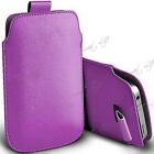Pull Tab PU Leather Pouch Cover Case Sleeve For Apple iPhone Samsung Nokia, Acer