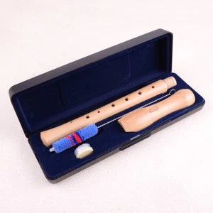 Maple Wood Recording Flute Wood 8 Hole Music Instrument Flute with Case & Brush tp - Picture 1 of 6